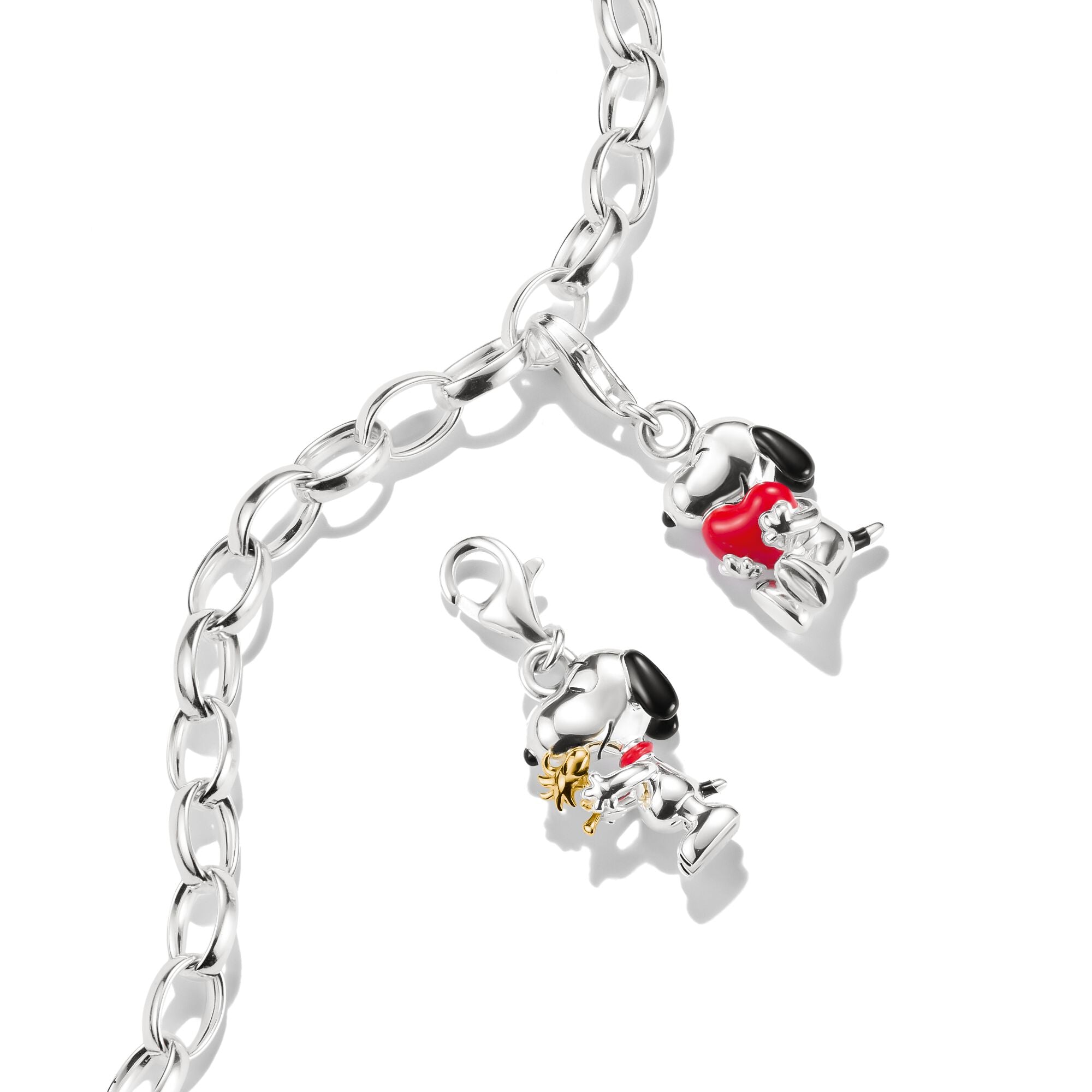 THOMAS SABO Charm Pendant Snoopy &amp; Woodstock PEANUTS