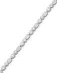 10.5CT TDW MIXED SHAPE DIAMOND TENNIS BRACELET - 9CT GOLD