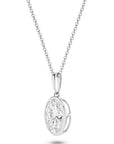 1CT BEZEL OVAL DIAMOND PENDANT - SOLID GOLD