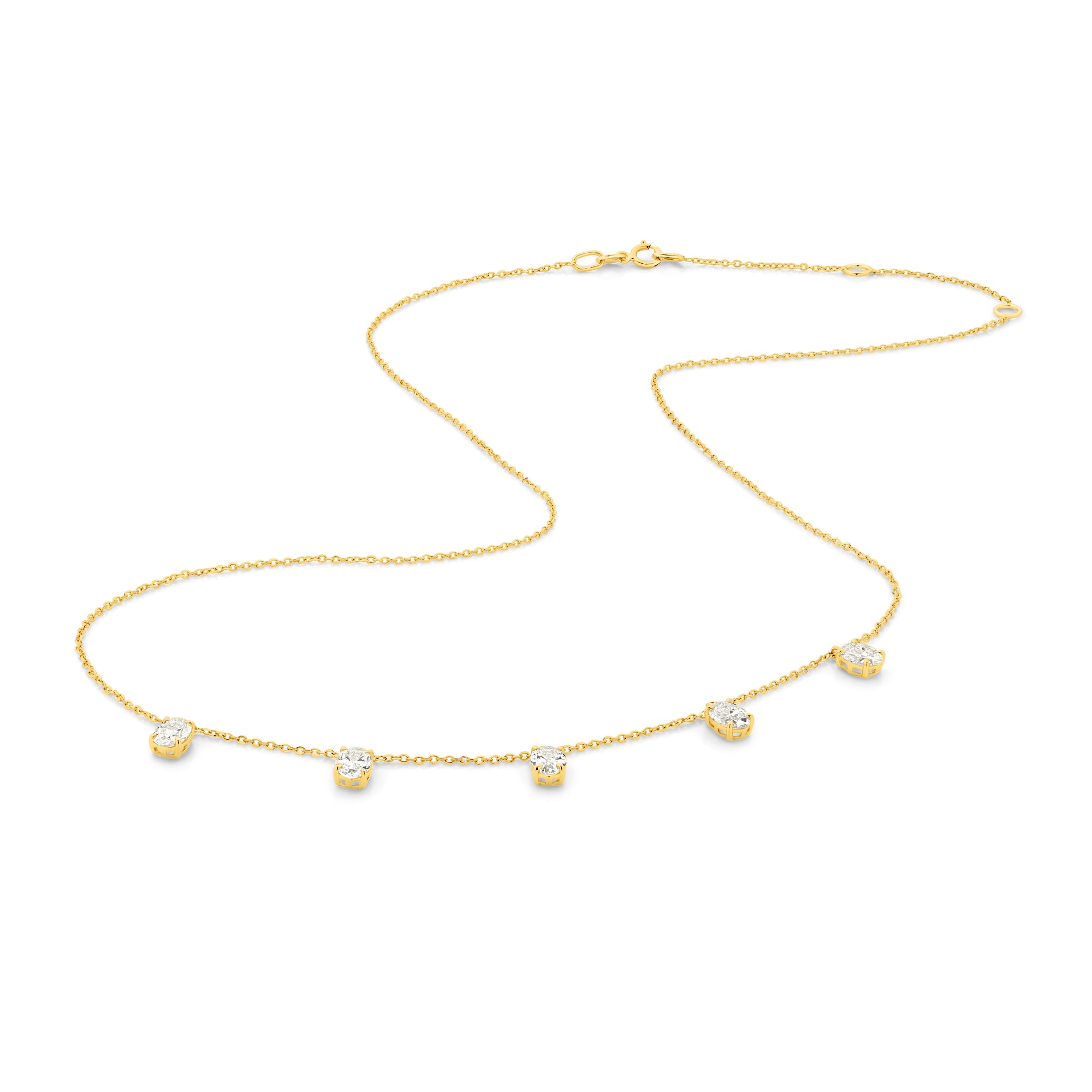 HEIRLOOM ADELINE DIAMOND NECKLACE - SOLID GOLD