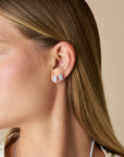 HEIRLOOM OVAL DIAMOND STUD EARRINGS - SOLID GOLD