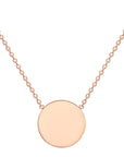 9CT DISC NECKLACE