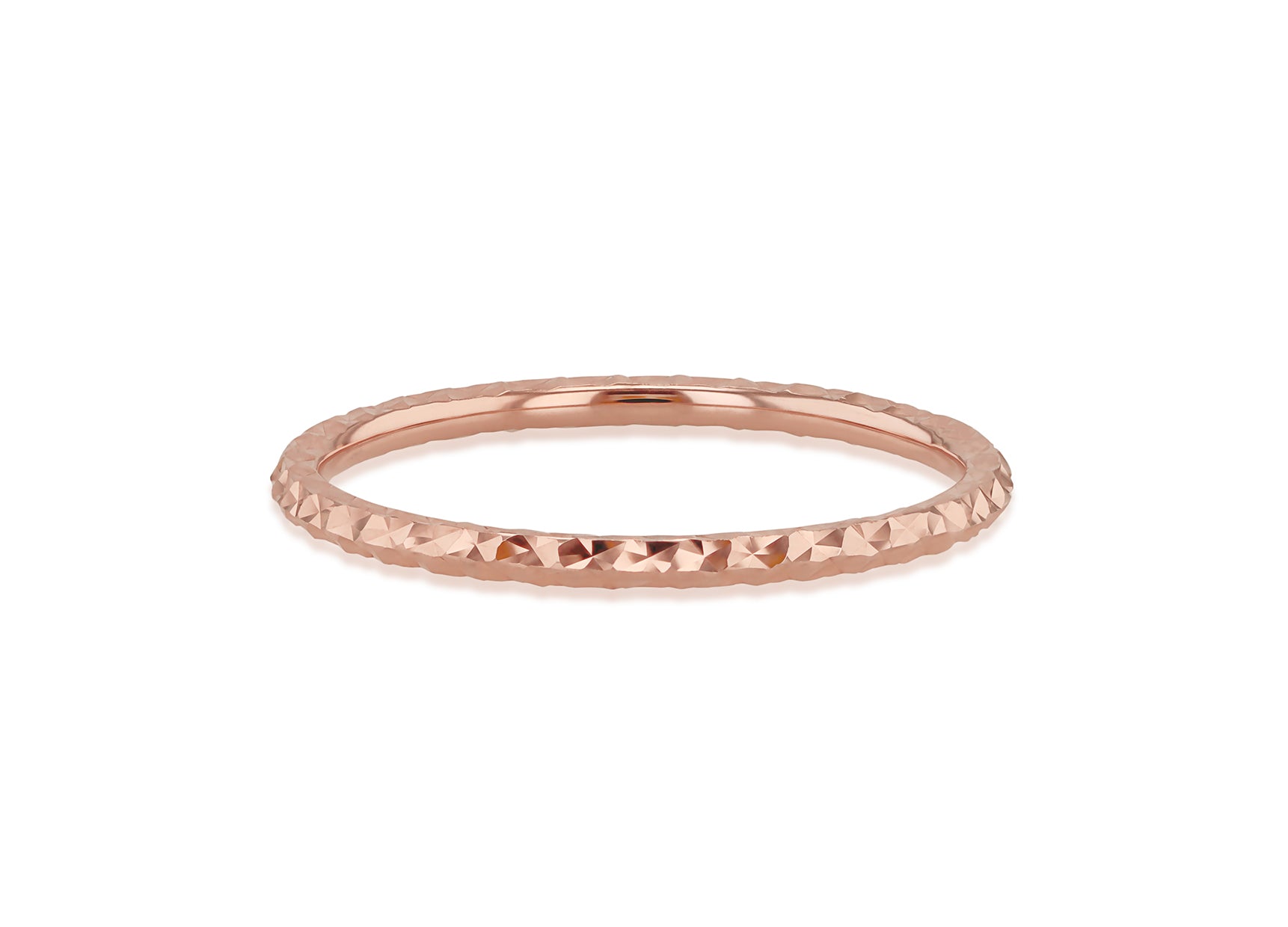 9CT GIA STACKER RING