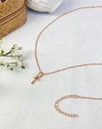 CALISTA CROSS NECKLACE - STERLING SILVER