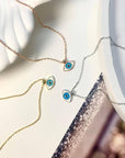 ALIRA EVIL EYE NECKLACE - STERLING SILVER