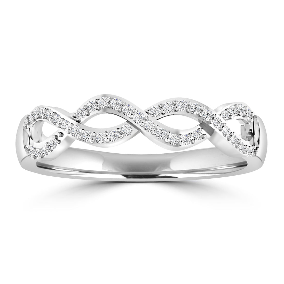 9CT INFINITY DIAMOND RING