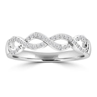 9CT INFINITY DIAMOND RING