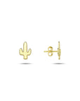 9CT GOLD CACTUS STUDS