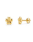 9CT PETAL STUD EARRINGS