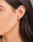 9CT CLARA HUGGIE EARRINGS