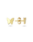 9CT BUTTERFLY STUD EARRINGS