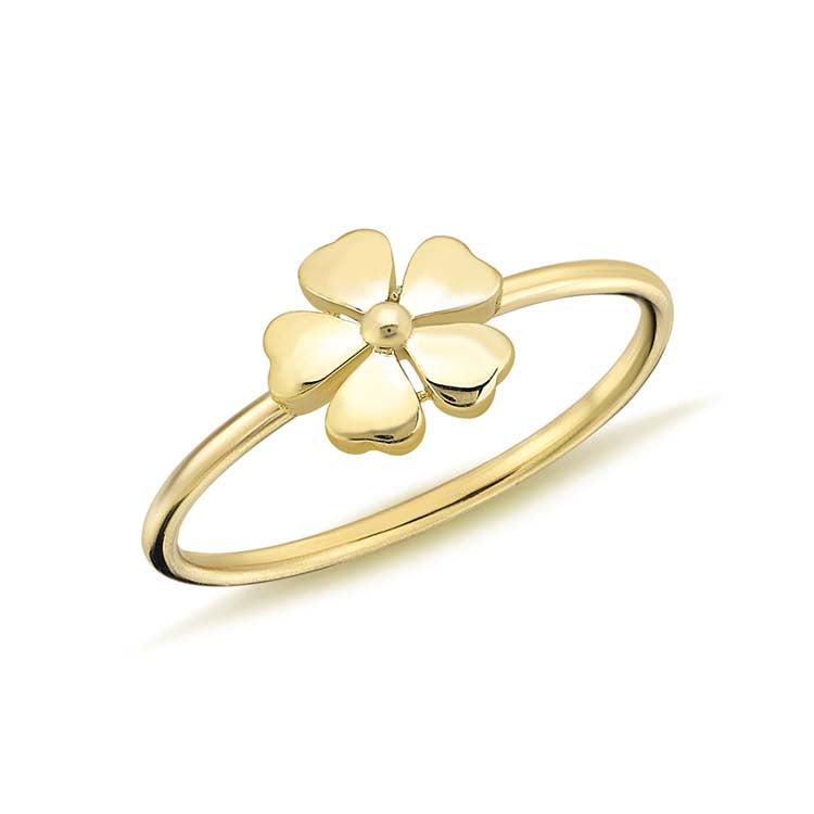 9CT PETAL RING