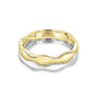 9CT DOUBLE WAVE RING