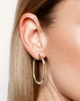 GOLDEN CURVE HOOP EARRINGS – 9CT GOLD