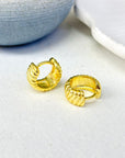 ELOWYN HUGGIE EARRINGS - STERLING SILVER