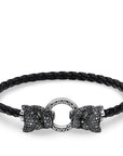 Thomas Sabo Leather Strap Black Cat