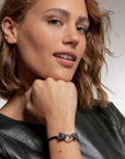 Thomas Sabo Leather Strap Black Cat