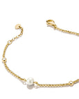 Bracelet with pearls and zirconia