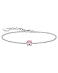 THOMAS SABO Bracelet with pink zirconia pendant