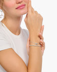 THOMAS SABO Bracelet with intertwined hearts pendant - silver