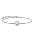 THOMAS SABO Bracelet with halo pendant and white zirconia