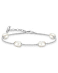 THOMAS SABO Bracelet with Freshwater Pearls in Silver