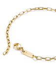 Gold-Tone Stainless Steel Paperclip Bracelet 2.3mm