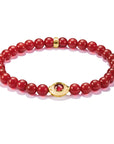 THOMAS SABO Red Agate Eye Bead Bracelet