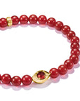 THOMAS SABO Red Agate Eye Bead Bracelet