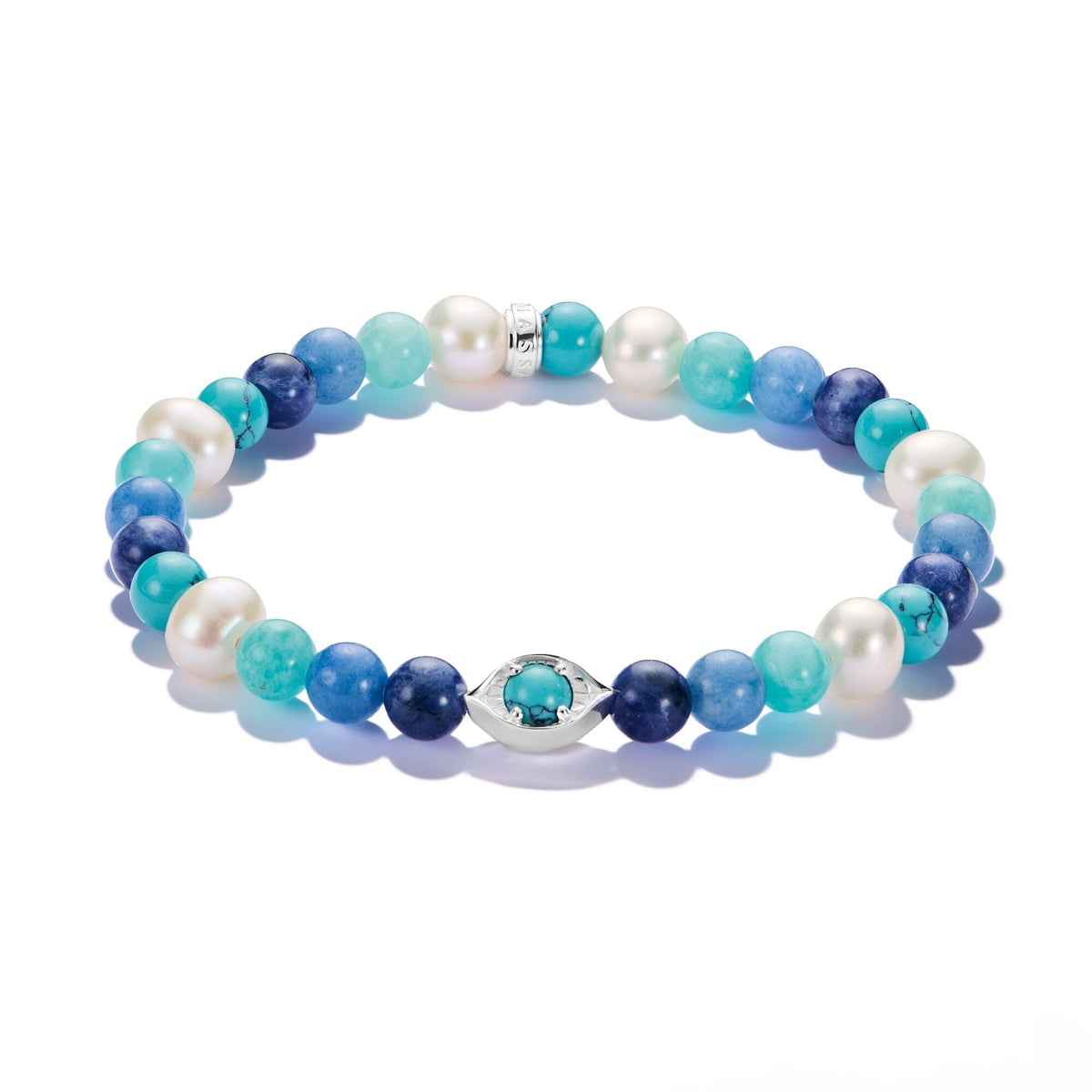 Bracelet with pearls and stones