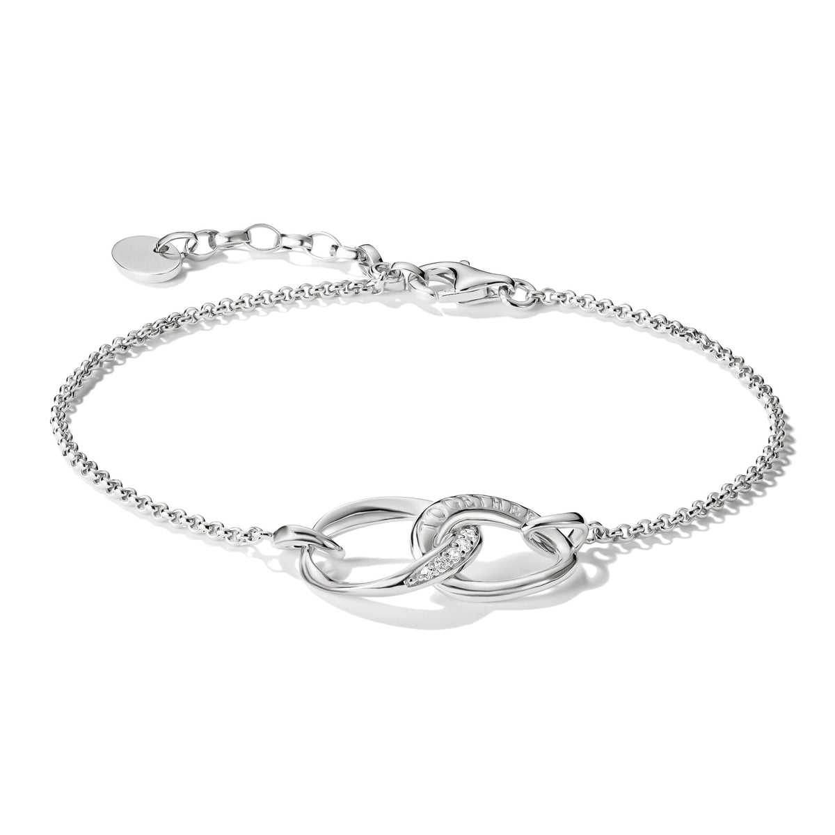 Bracelet Together with zirconia