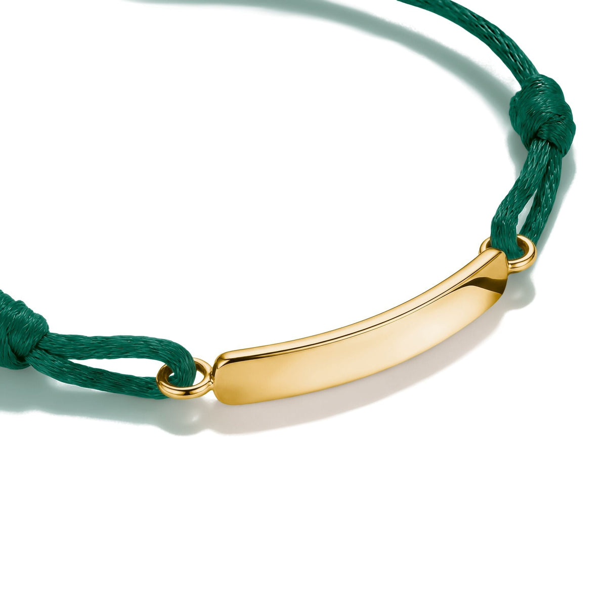Textile bracelet green
