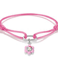 Hello Kitty Textile Bracelet with Pink Flower