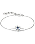 Bracelet star with blue stones