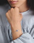 Bracelet star with blue stones