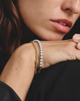Gold-Tone Stainless Steel Box Chain Bracelet 2.7mm