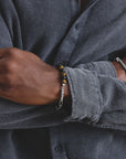 Stainless Steel Tiger's Eye Bead Bracelet