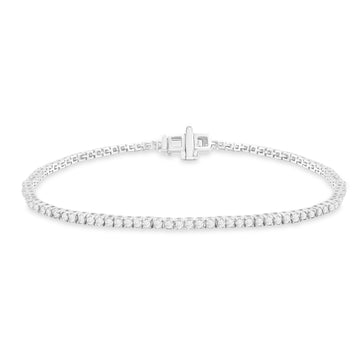 9CT DIAMOND TENNIS BRACELET