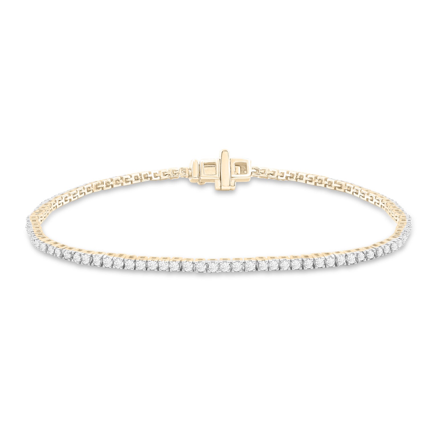 9CT DIAMOND TENNIS BRACELET