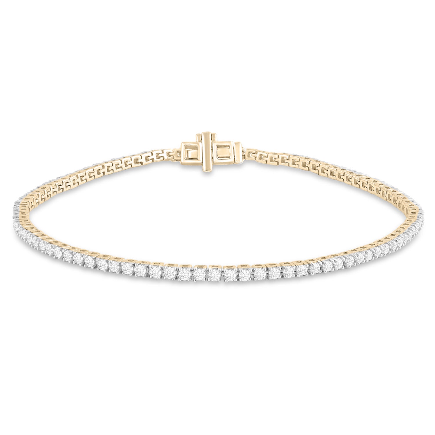 9CT DIAMOND TENNIS BRACELET