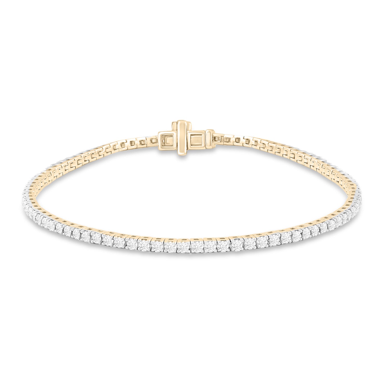 9CT DIAMOND TENNIS BRACELET