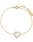 Ania Haie Gold Mother of Pearl Halo Heart Bracelet
