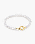 Gold Elegant Shell Pearl Bracelet