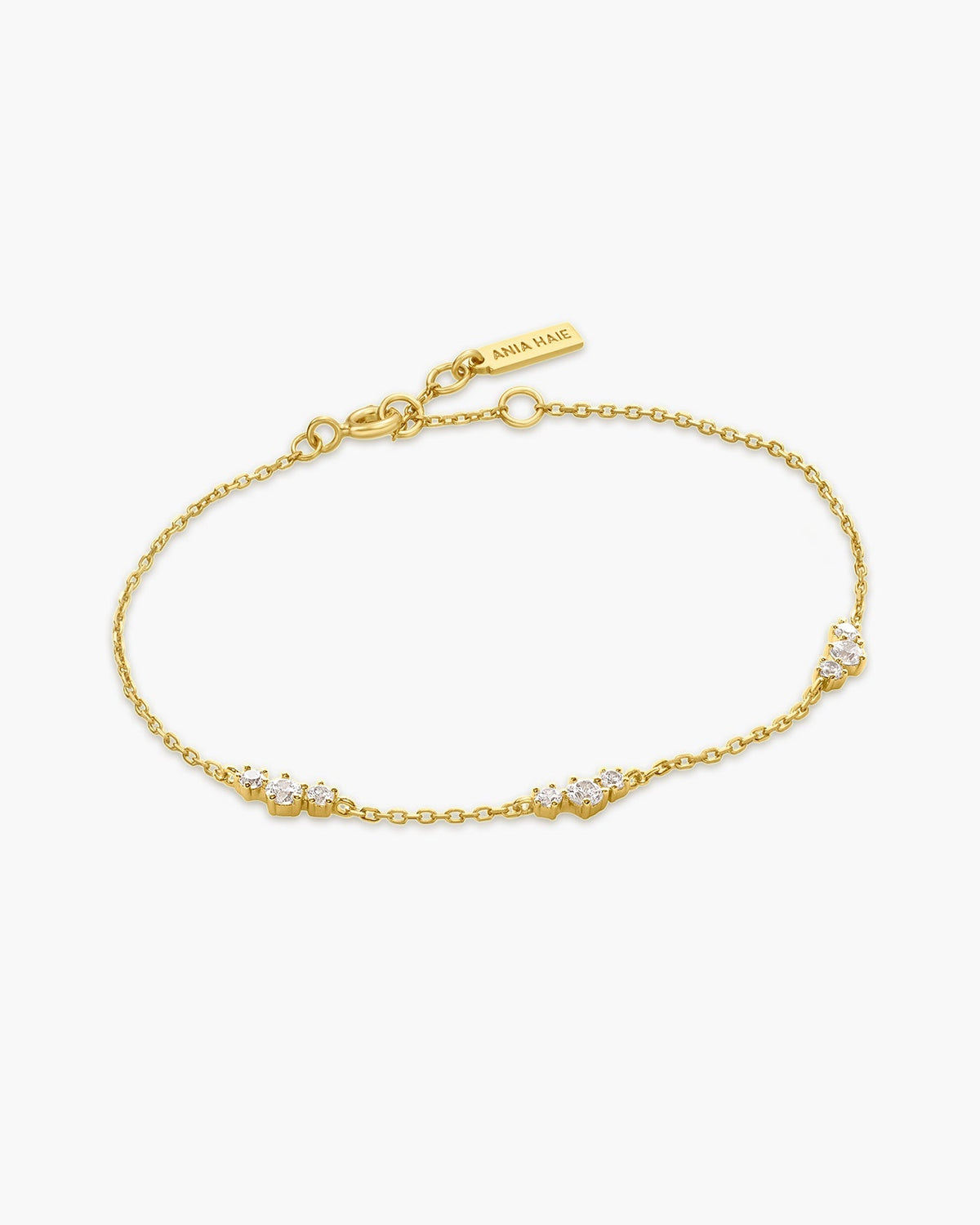 Gold Cluster Station Bracelet
