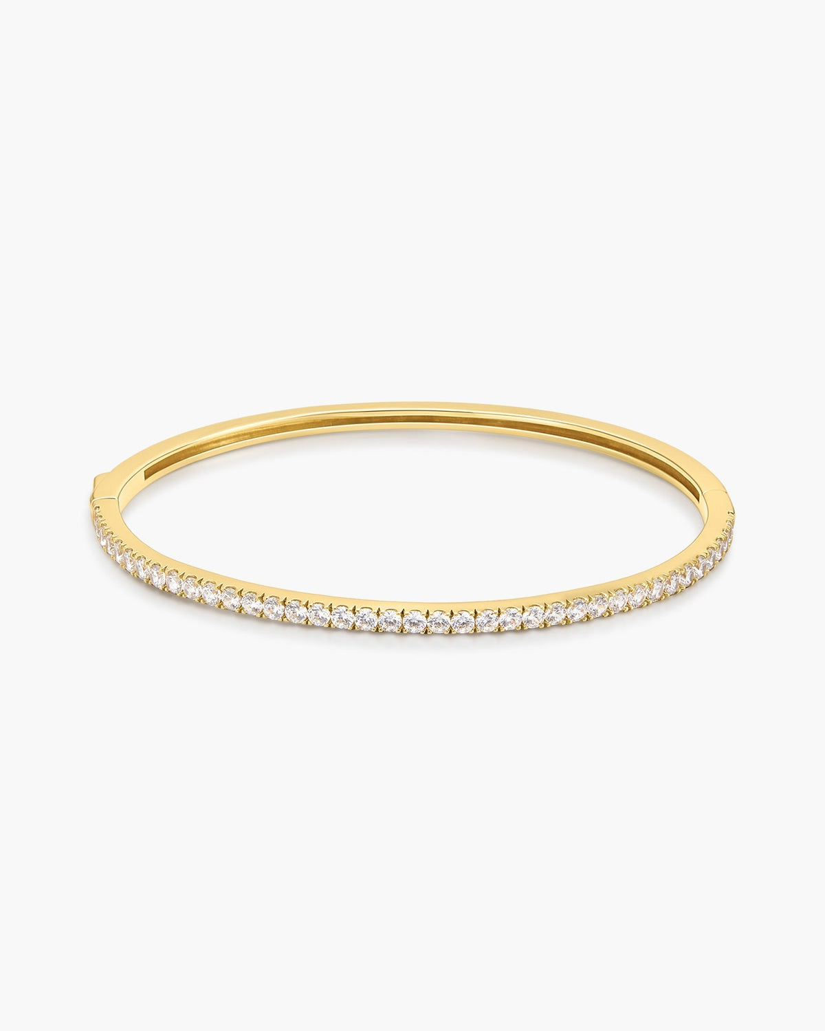 Gold Pave Tennis Bangle