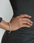 Gold Pave Tennis Bangle
