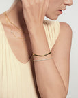 Gold Pave Tennis Bangle