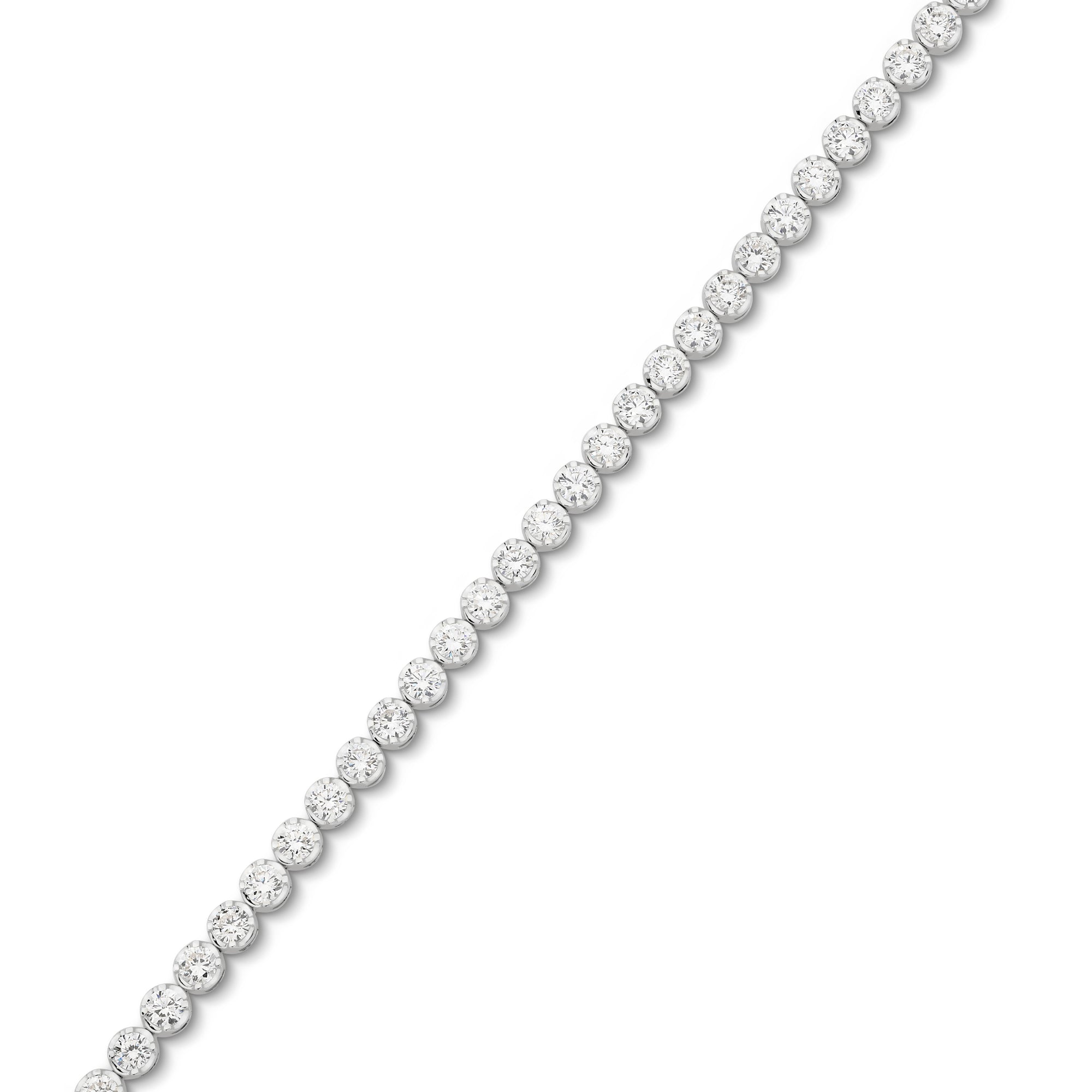 HEIRLOOM BRILLIANT CUT DIAMOND TENNIS BRACELET - SOLID GOLD