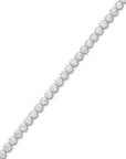HEIRLOOM BRILLIANT CUT DIAMOND TENNIS BRACELET - SOLID GOLD