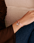 THOMAS SABO Connect Textile Bracelet Pink